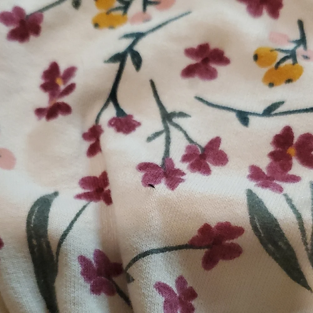 Carter's Floral Print Sweatshirt - White, Pink, Yellow, Green